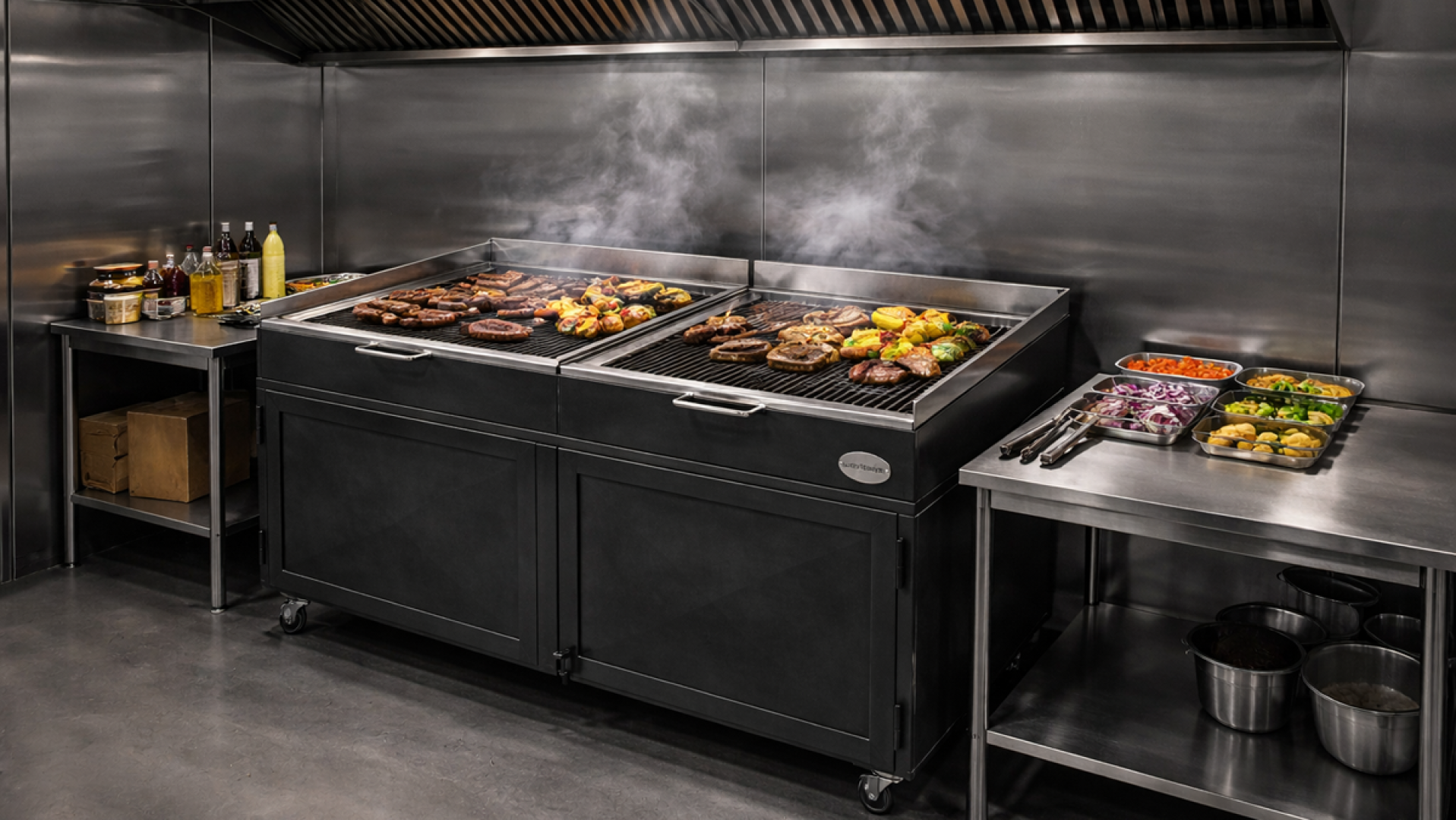 Roštilj profesionalni – sa ormarićem