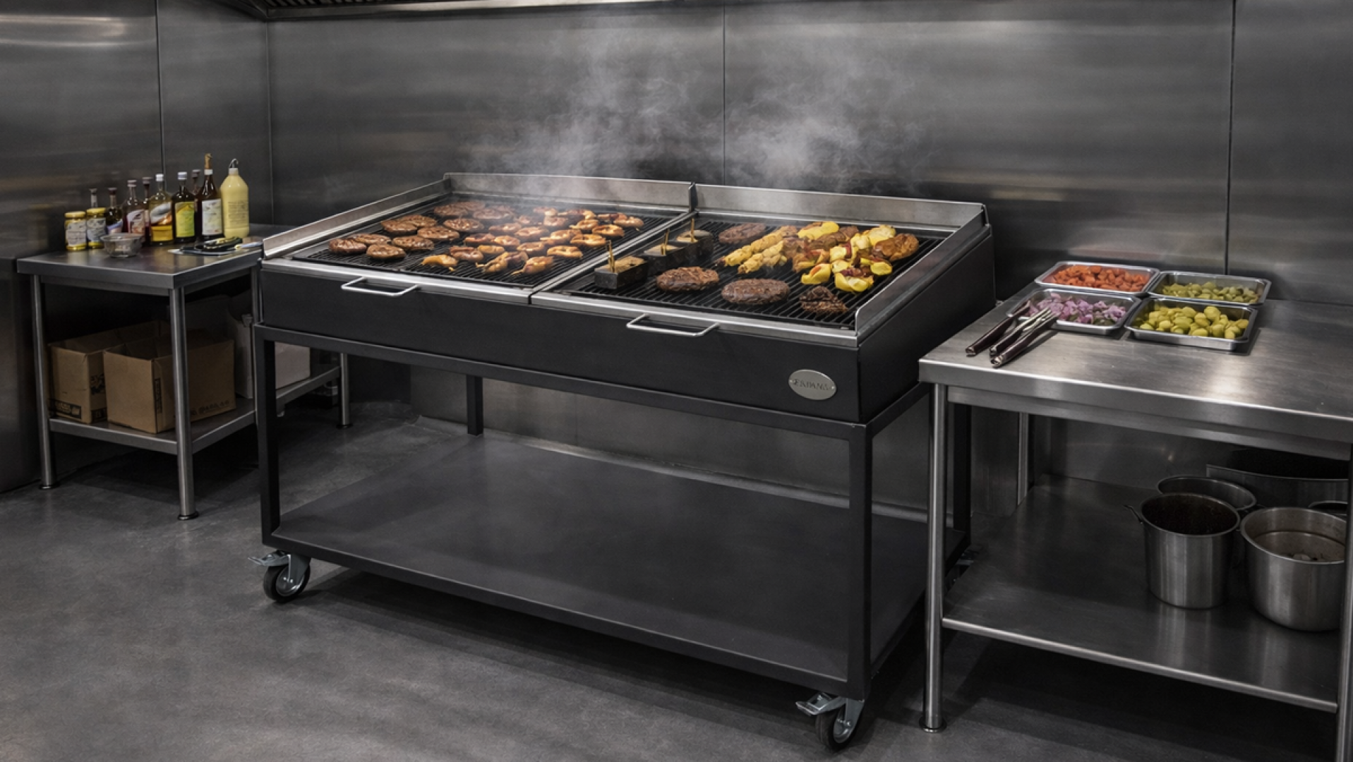 Roštilj profesionalni – sa postoljem