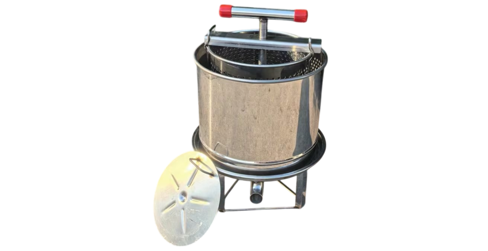 Inox preša "Praktik"- sa mrežom za vosak